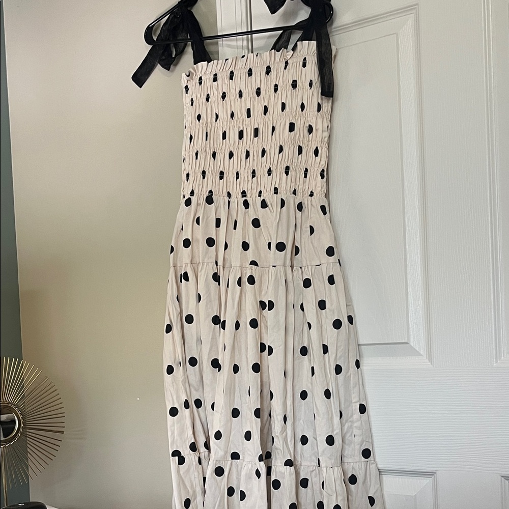 En Saison Black and White Polka Dot Maxi